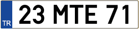Trailer License Plate